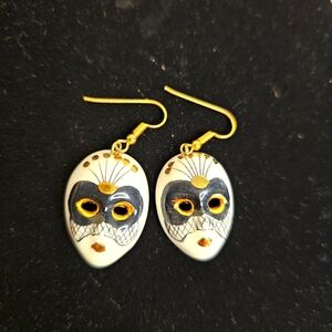 Vintage Mask Earrings